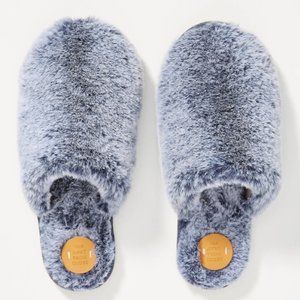 Blue Grey Slippers from Anthropologie